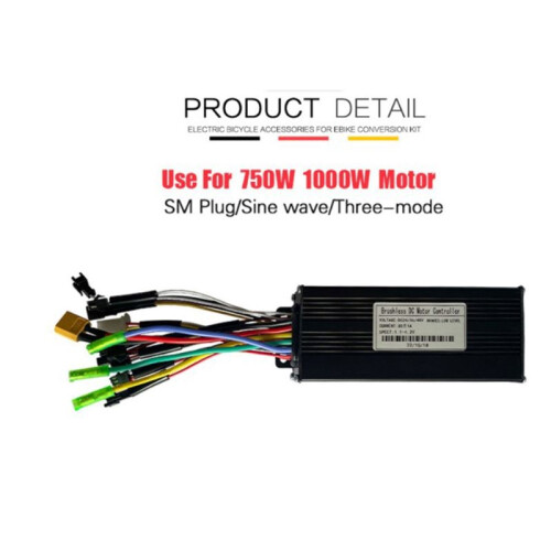 Ebike Controller 36V48V 750W 1000W Borstelloze KT 30A Sinus Drie-Modus Controller Elektrische Fiets Accessorice 2