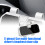 Fast Attachments Glasses Organizers Holder for Car Sunvisor User Friendly Design White 10