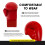 CIMAC Competition Karate Mitts with Thumb - Senior, Red - Protects 3
