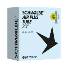 Câmara de ar - SCHWALBE - AV7-AP Air Plus - 20 polegadas - Válvula Standard 40 mm - Parede +70% anti-furo