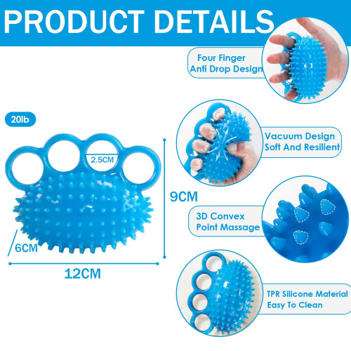 Hand Exercise Balls, Finger Squeeze Balls, Hand Therapy Balls for 1