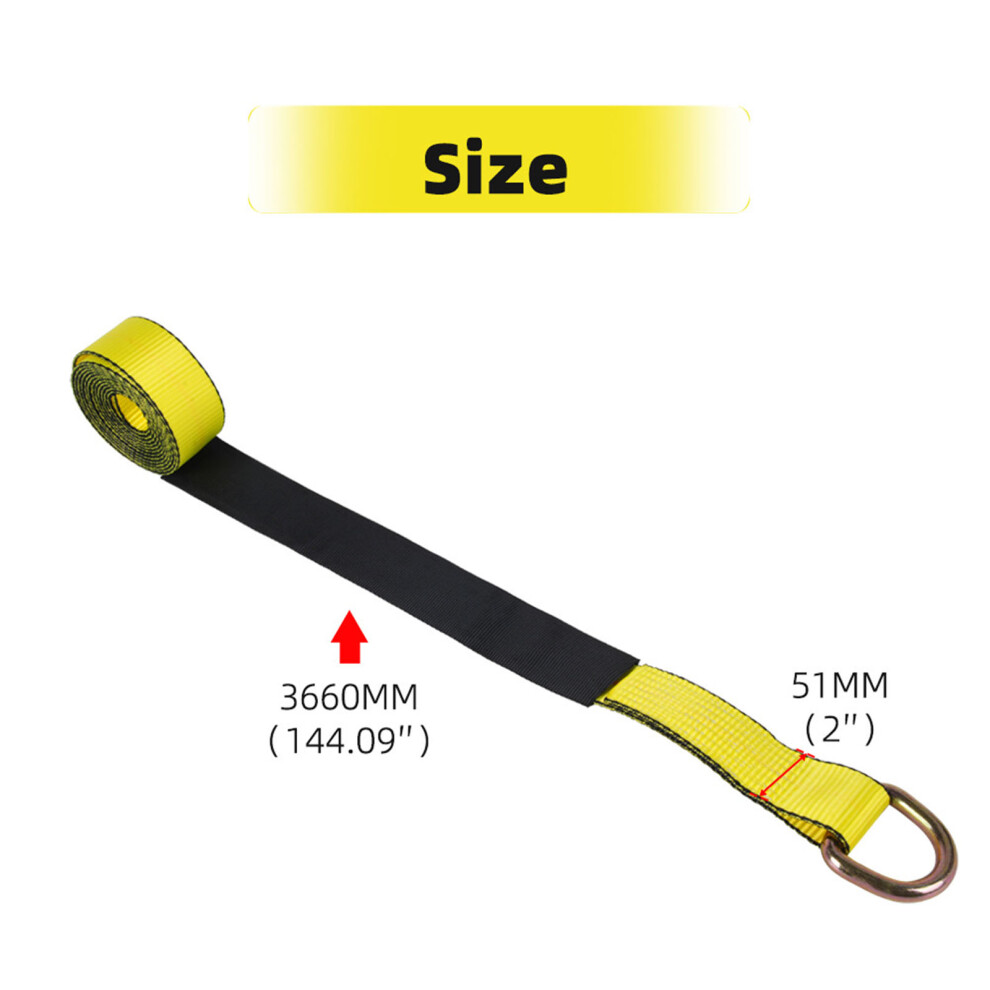 Extreme Strong 2Inch Tire Fastening Belts 4Pack 3333Lb Working Load Limit For Offroad 7754004756687