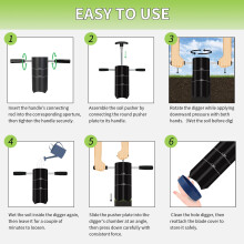 Pack of 1 Easy Use Transportable Golfing Hole Shovel for Outdoor USGA Standard Size