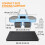 Amonax Ab Roller Exercise Wheel, Four Wheel Abs Trainer with Elbow 6