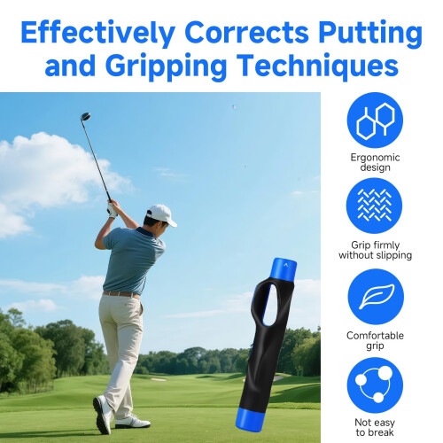 Golf Grip Training Aid, Golf Grip Trainer Rubber for Correct Hand 2