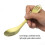 TiTo Titanium Spork 2-in-1 Ultra Lightweight Spoon Fork Tableware for 4