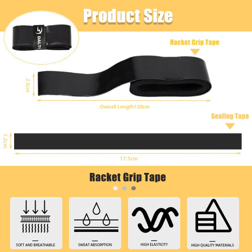 CENSIVI Racquet Grip - 5 Pack Replacement Racket Grip 2