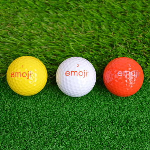 Emoji Emoji Official Novelty Fun Golf Balls - 6 Pack,