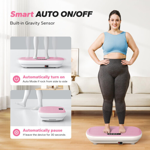 MERACH Powerful Vibration Plate Exercise Machine for Weight Loss and 2