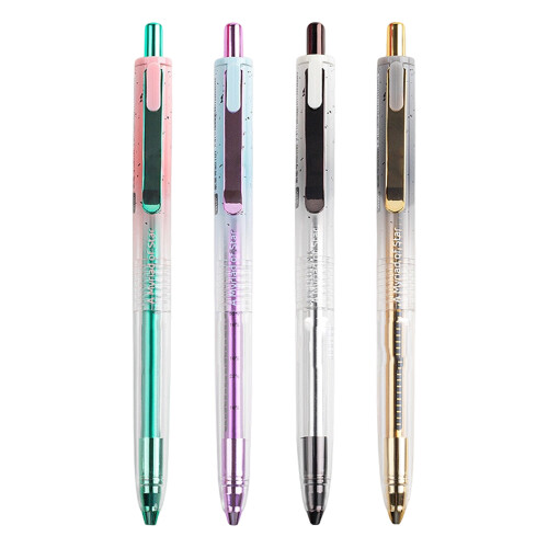 Retractable Office Pen 0.5mm Dark Ink Fast Dry Technology Study Work Supplies Bp 1