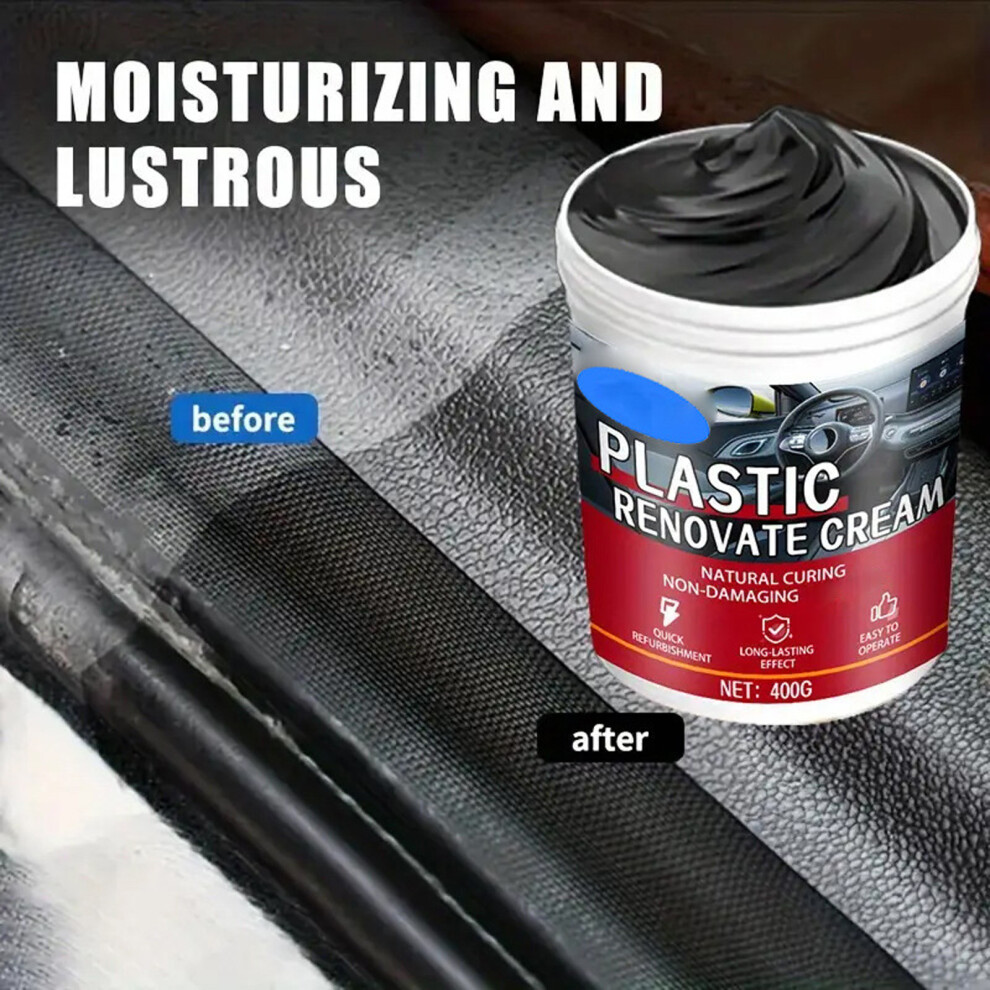 Car Plastic Restorer Dashboard Polish Tire Blackening Wax Sofa Seat 400G Cream 7754004741898