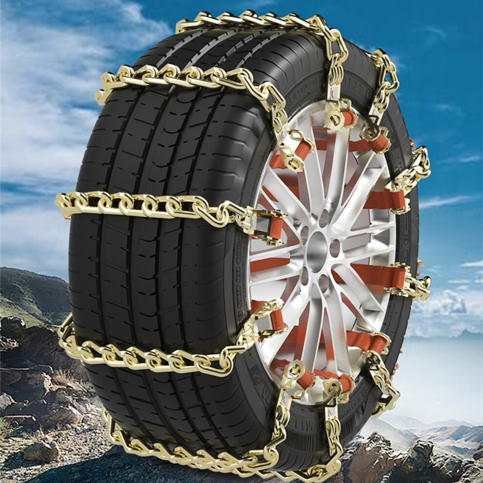 10Pcs Thickened Metal Chains For 175-285Mm Tires Trucks Suvs Car Winter Safety 7754004762428