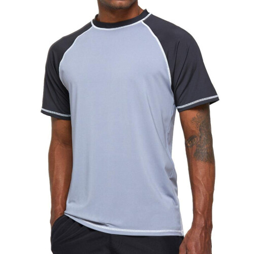 Arcweg Rashguard Men Short Sleeves Diving UV Protection UPF 50+ 1
