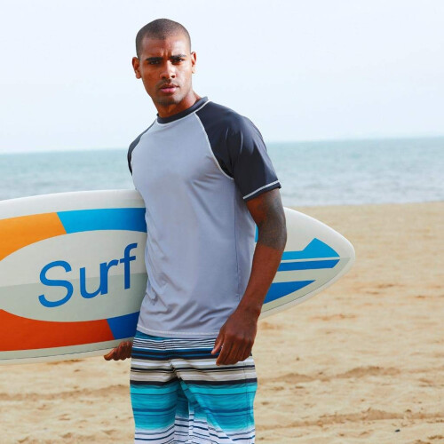 Arcweg Rashguard Men Short Sleeves Diving UV Protection UPF 50+ 2