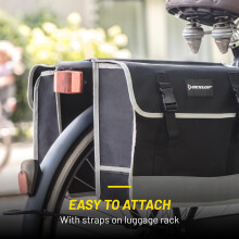 Dunlop D. Double Saddle Bag Bicycle Pannier Rack/Waterproof Bag,