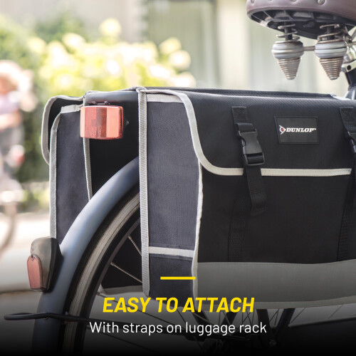 Dunlop Dunlop D. Double Saddle Bag Bicycle Pannier Rack/Waterproof Bag,