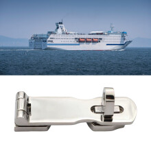 Safety Hasp Marine Grade Stainless Door Hasps with Turning Padlock Eye Mount