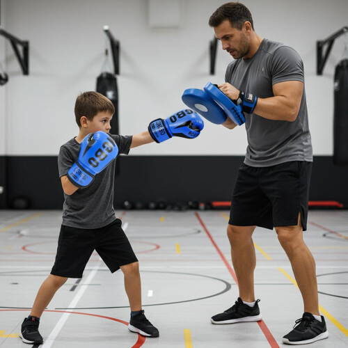 Hwtcjx Kids Boxing Gloves, 6oz Junior Training Mitts, Training 2
