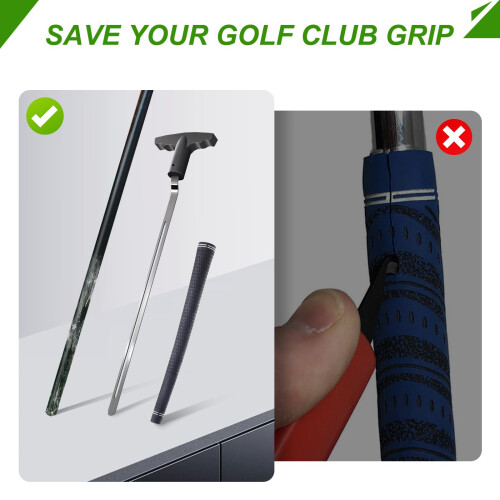 Golf Grip Removal Tool, V-Groove Grip Removal Protector Standard 1