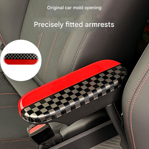 Multi Color Armrest Panel Cover ABS Scratch Resistant Stylish Storage Box Lid cream white 2