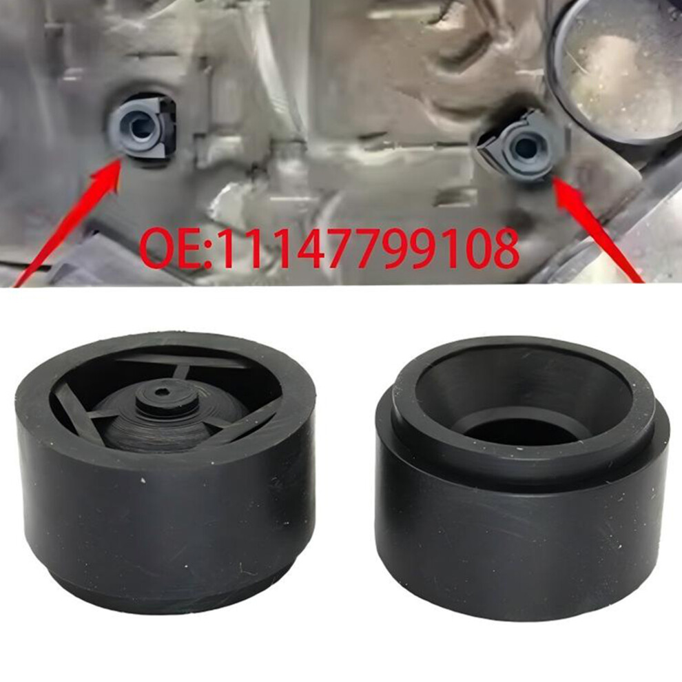 15Mm Height Rubber Engine Cover Mount Bush For Vibration Absorption 13717588501 4 Black 7754004717831
