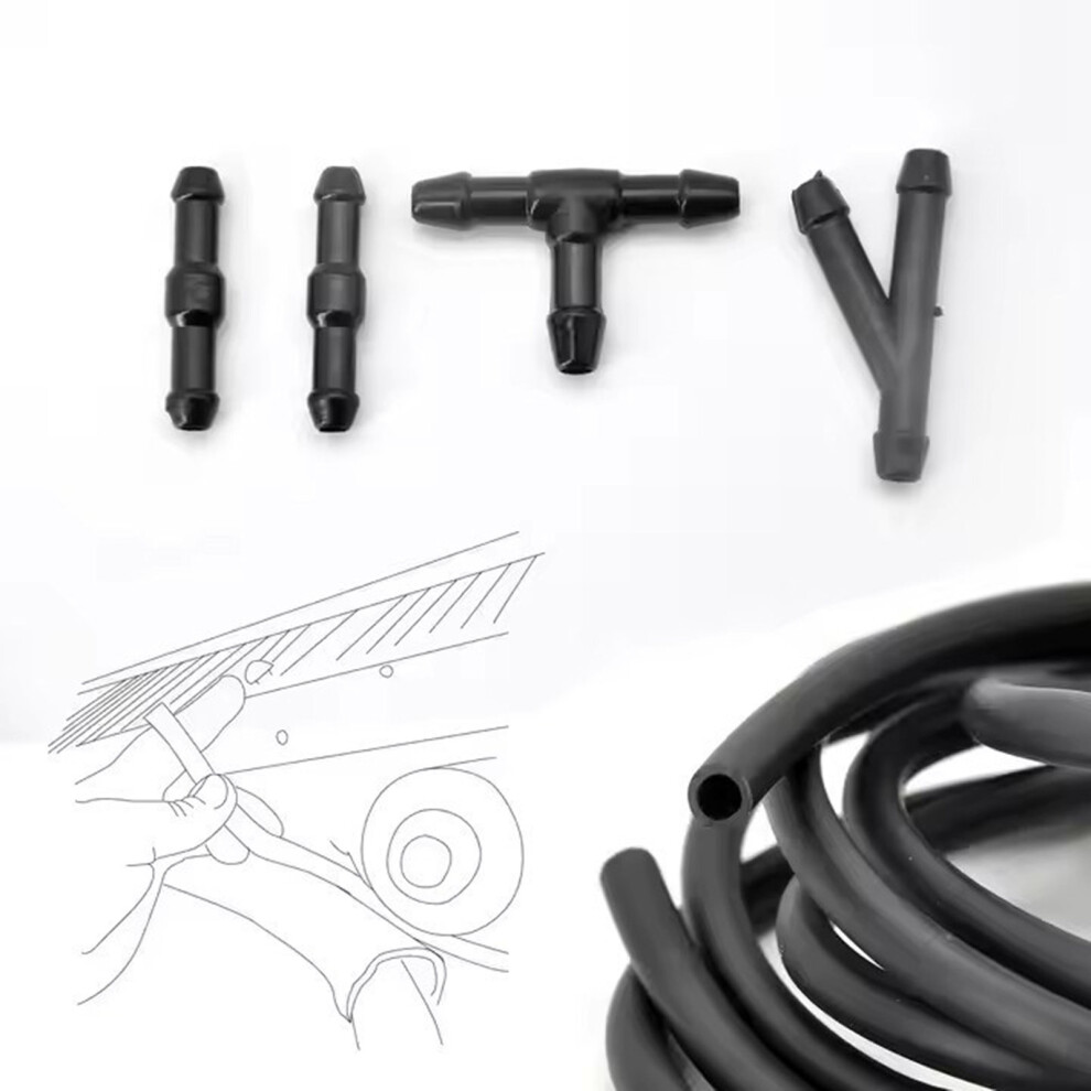 18Pcs Windshield Wiper Hose Fittings 3 Way Joints For Vehicle Maintenance Use 7754004758971