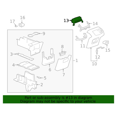 Climate Control Unit for Select Model 84477483 Rear Air Conditioning Panel