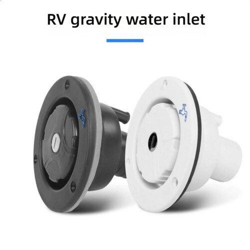 Leakproof RVs Water Inlet Filter Cap Wide Opening Adapter For Rapid Refilling Black 1