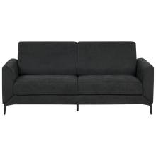 Sofa 3 Seater FENES Fabric Black