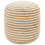 Beliani Pouffe RESAFA Jute White Beige 1