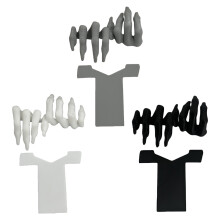 Easy Assemble Skeleton Fingers Bookmarker Fun Craft Project For Adults And Kids Gray