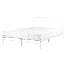 Bed Metal MAURESSAC 140 x 200 cm (EU Double) White