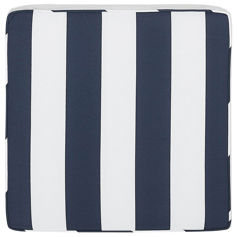 Beliani Garden Chair Cushion Sassari 46 X 46 Cm Navy Blue