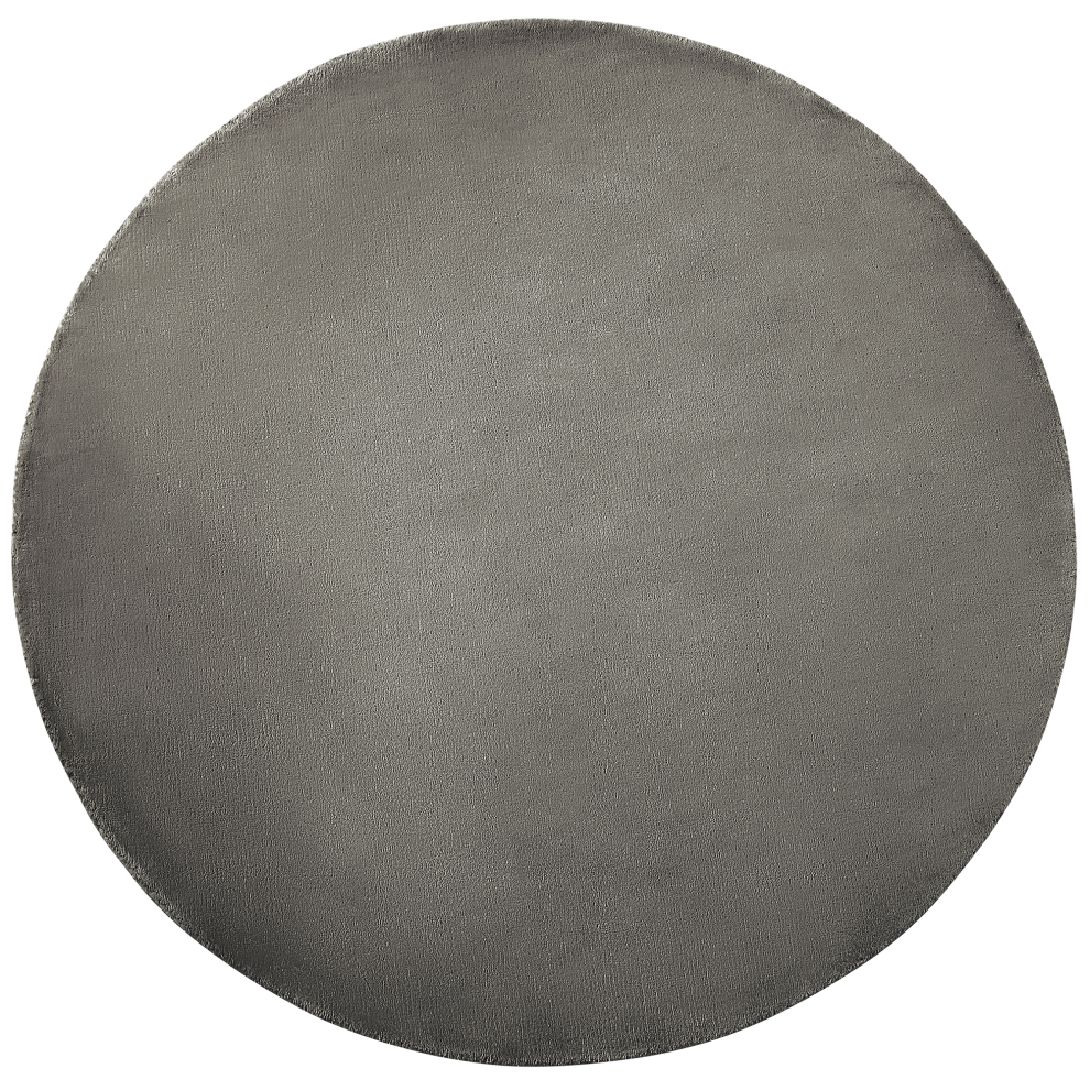 Beliani Rug Gesi Ii Dark Ø 140 Cm Viscose Grey