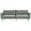 Beliani Sofa 3 Seater VINTERBRO Fabric Light Green 1