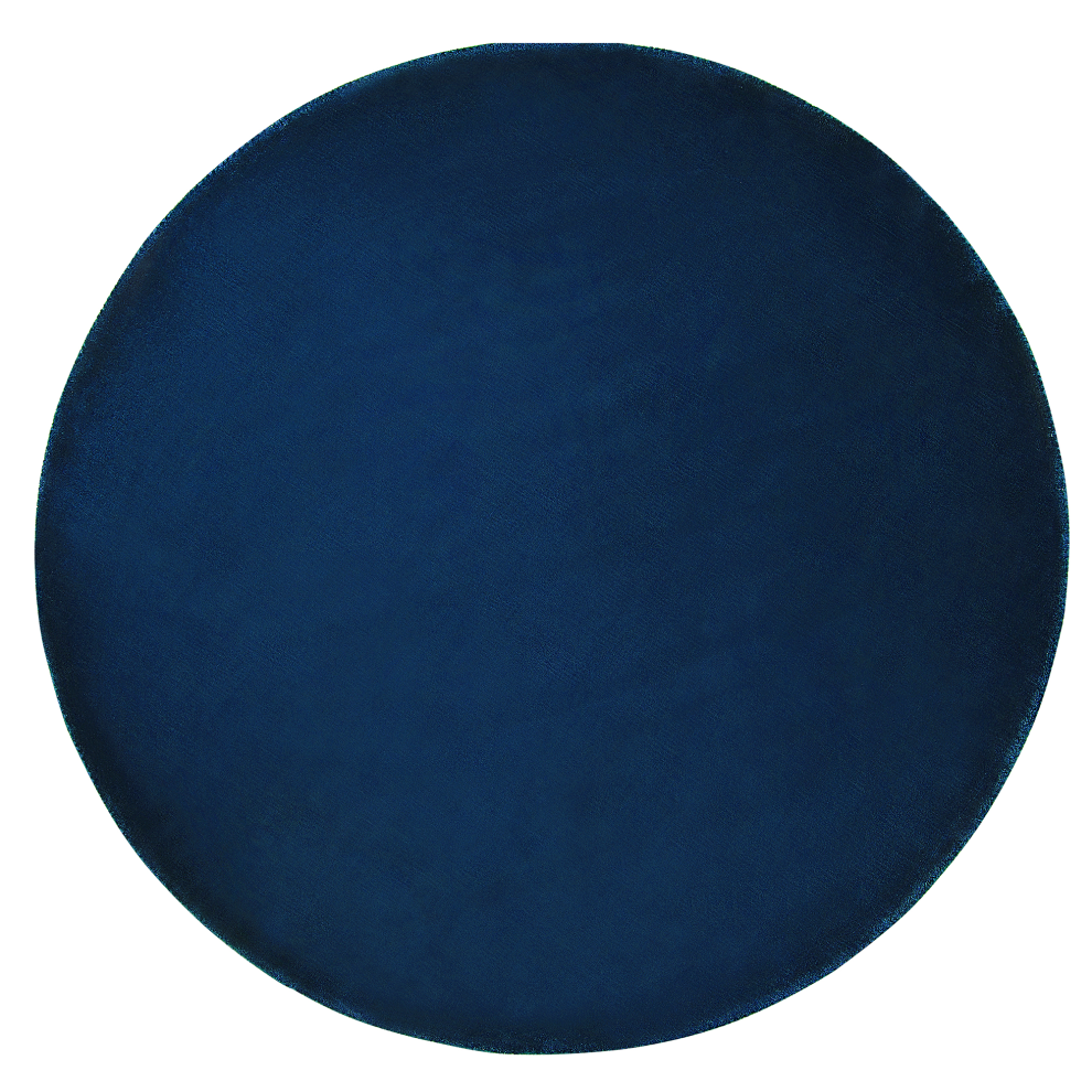 Beliani Rug Gesi Ii Navy Ø 140 Cm Viscose Blue
