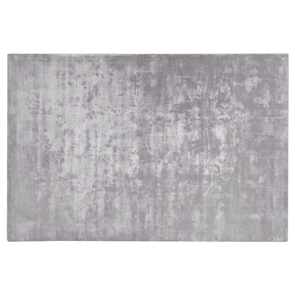 Beliani Rug Gesi Ii Light Grey 200 X 300 Cm Viscose