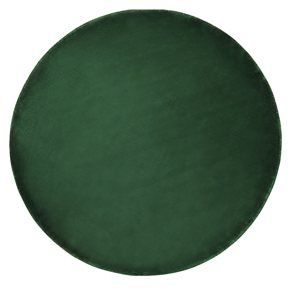 Beliani Rug Gesi Ii Emerald Ø 140 Cm Viscose Green