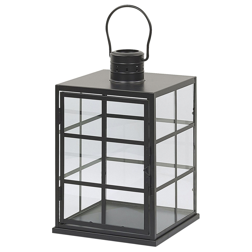 Beliani Lantern Bintan Metal 33 Cm Black