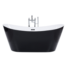 Freestanding Bathtub ANTIGUA 1500 x 750 mm Black