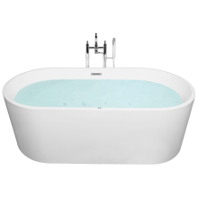 Freestanding Hot Tub with LED HAVANA 1700 x 800 mm White