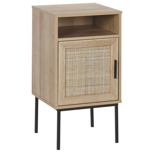 Beliani Bedside Table PASCO Light Brown
