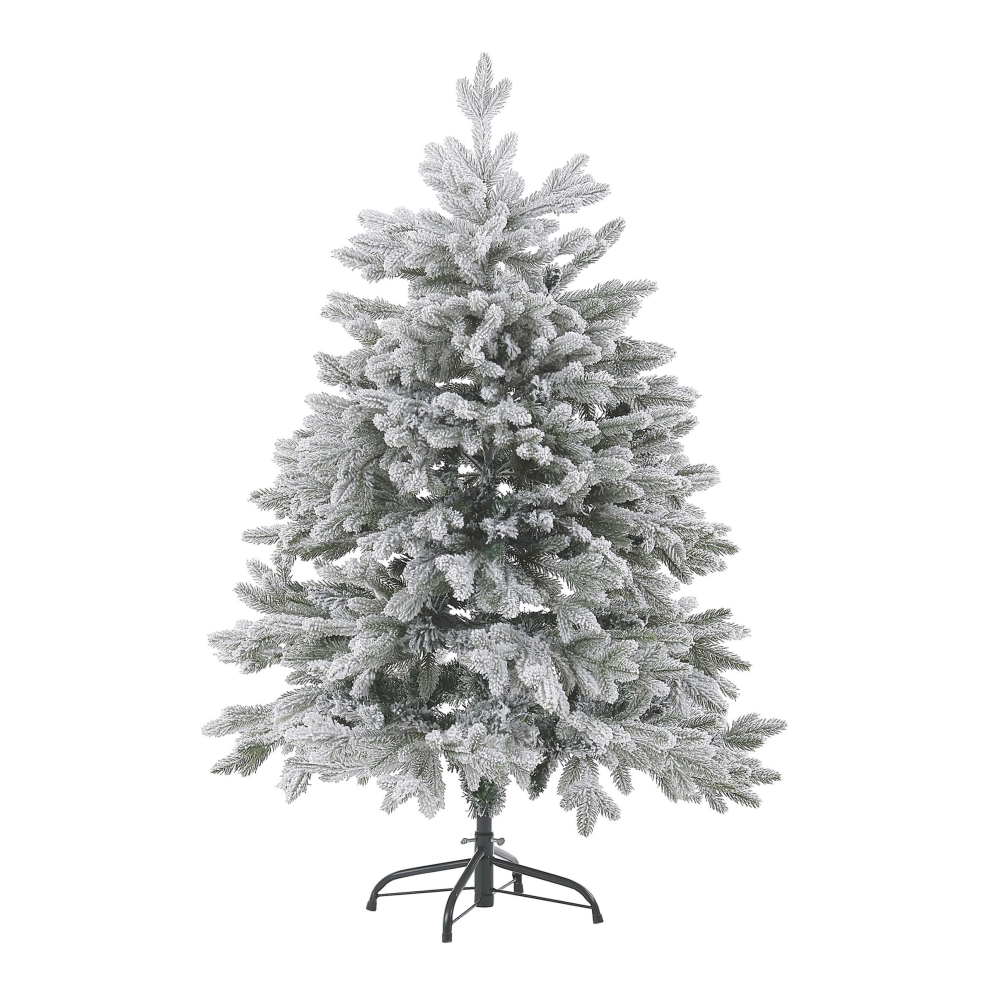 Beliani Artificial Snowy Christmas Tree Foraker 120 Cm White
