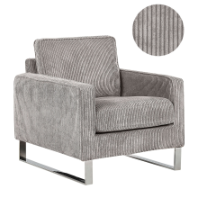 Armchair VIND Corduroy Light Grey