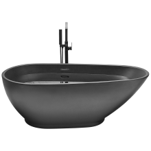 Freestanding Bathtub GUIANA 1730 x 820 mm Black