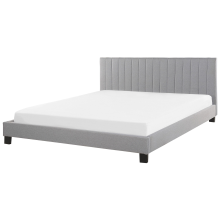 Bed Fabric POITIERS 180 x 200 cm (EU Super King) Light Grey