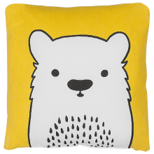Throw Cushion WARANASI Cotton 45 x 45 cm Yellow