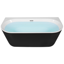 Bathtub HARVEY 1700 x 800 mm Black/ White