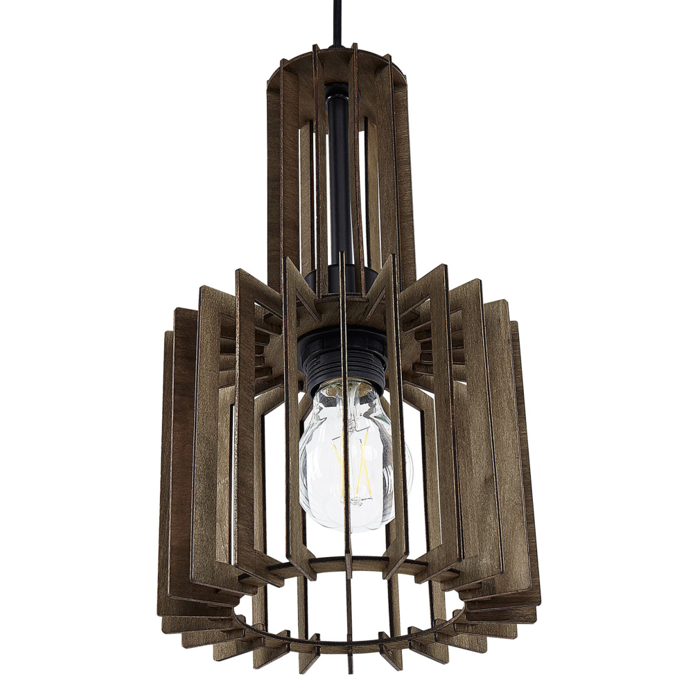 Beliani Pendant Lamp Niari Dark/Brown