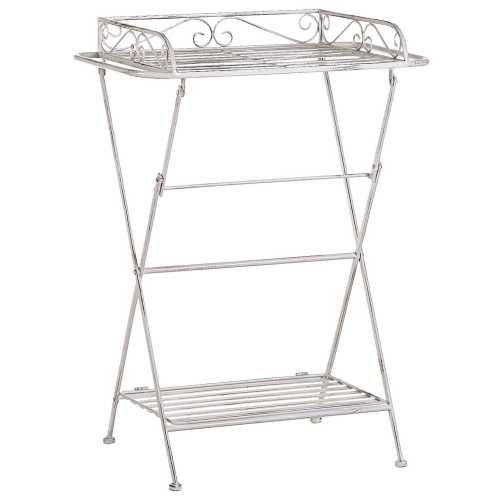 Beliani Side Table ANCUD Metal White